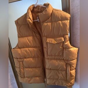 Old Navy Mustard Yellow Puffer Vest, Men’s XL